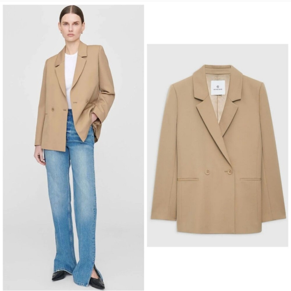 Anine Bing Medeleine Blazer Deep Sand Medium